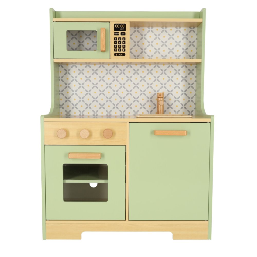 Children Kids Toy Wooden Kitchen With Accessories, 86cm (10)