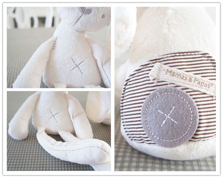 Kids Plush White Rabbit Toy, 37cm (3)