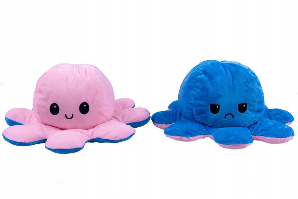 Mascot Octopus 2in1 Double-sided Plush Toy, 20cm (0)