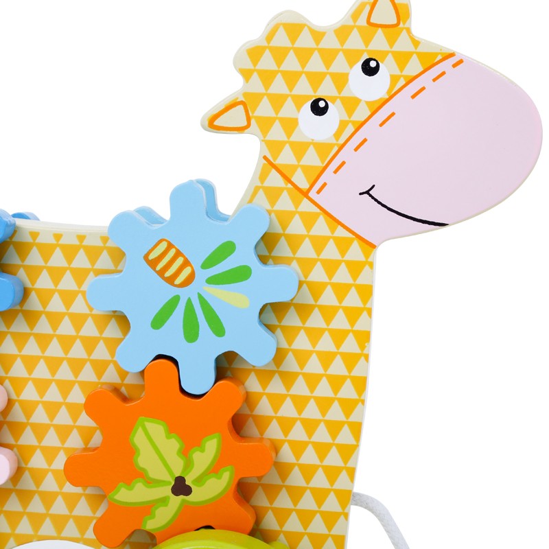 Onshine Wooden Pull Along Cow Toy with Spinning Gears (0)