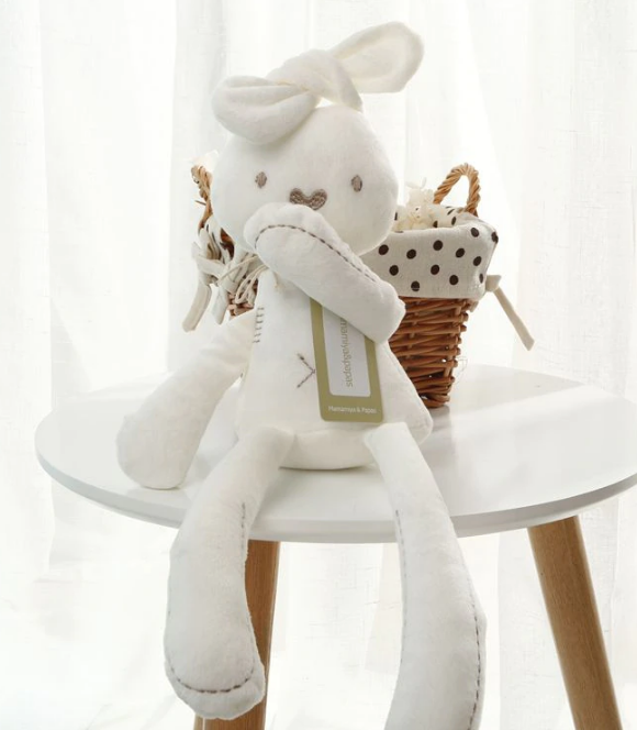 Kids Plush White Rabbit Toy, 37cm (1)