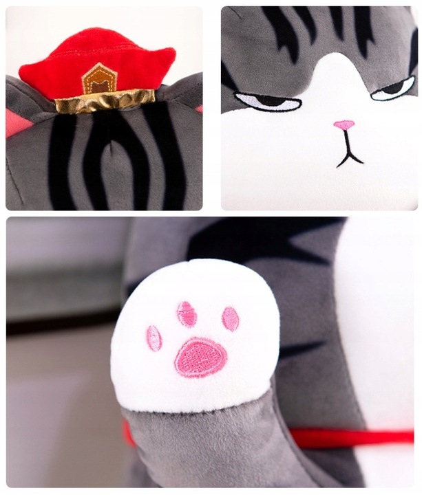 Plush Long Cat-shaped Hugging Pillow Mascot Toy, 70cm (2)