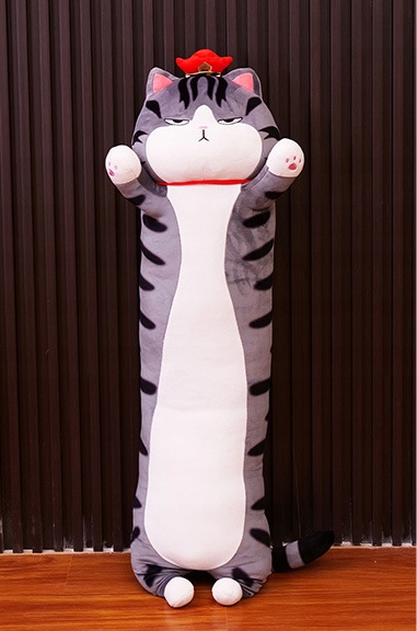 Plush Long Cat-shaped Hugging Pillow Mascot Toy, 70cm (3)