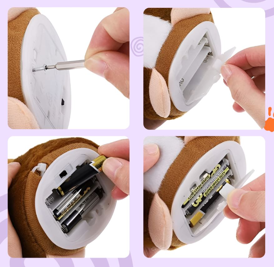 Plush Hamster, Interactive Voice-Repeating Talking Musical Toy, 15x11x9cm (0)
