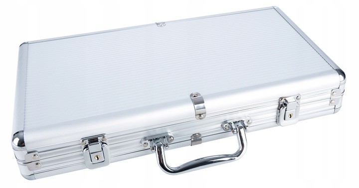 Poker Texas Hold’em Game Set with 300 Сhips with Denominations in Aluminium Suitcase (4)