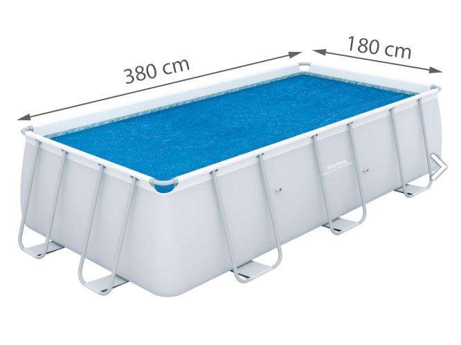 Floating Round Pool Solar Sun Cover Protector, 380/180 cm — BESTWAY 58240 (1)