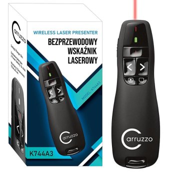 Wireless Presenter Remote Carruzzo with Laser Pointer for PowerPoint Presentations