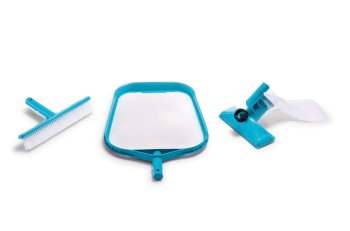 INTEX 29056 Pool Cleaning & Maintenance Kit with Vacuum and Skimmer