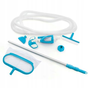 INTEX 28003 Deluxe Pool Maintenance Kit with Vacuum and Skimmer