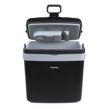 Huslog HUS1024 Portable Electric Cooler Warmer on Wheels 33L for Camping and Travel