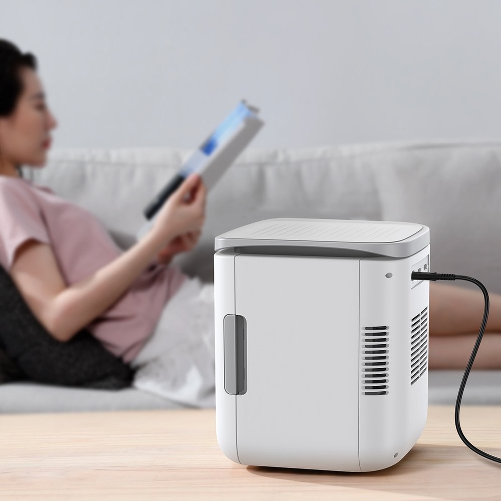 Baseus Igloo Portable Mini Fridge Cooling Box with Heating Function for Home, 6L, 230V, White (4)