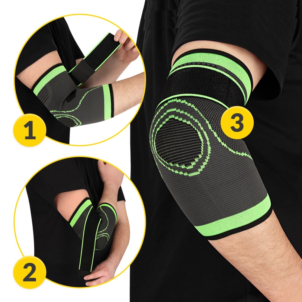 FLEX Elbow Brace with Compression Strap for Tennis Elbow, Size S (0)
