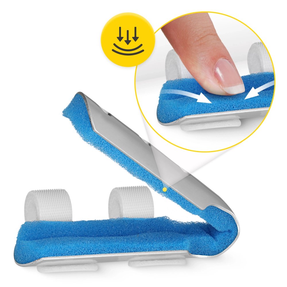 MED FN02 Finger Splint Brace with Aluminum Support, Size M (1)