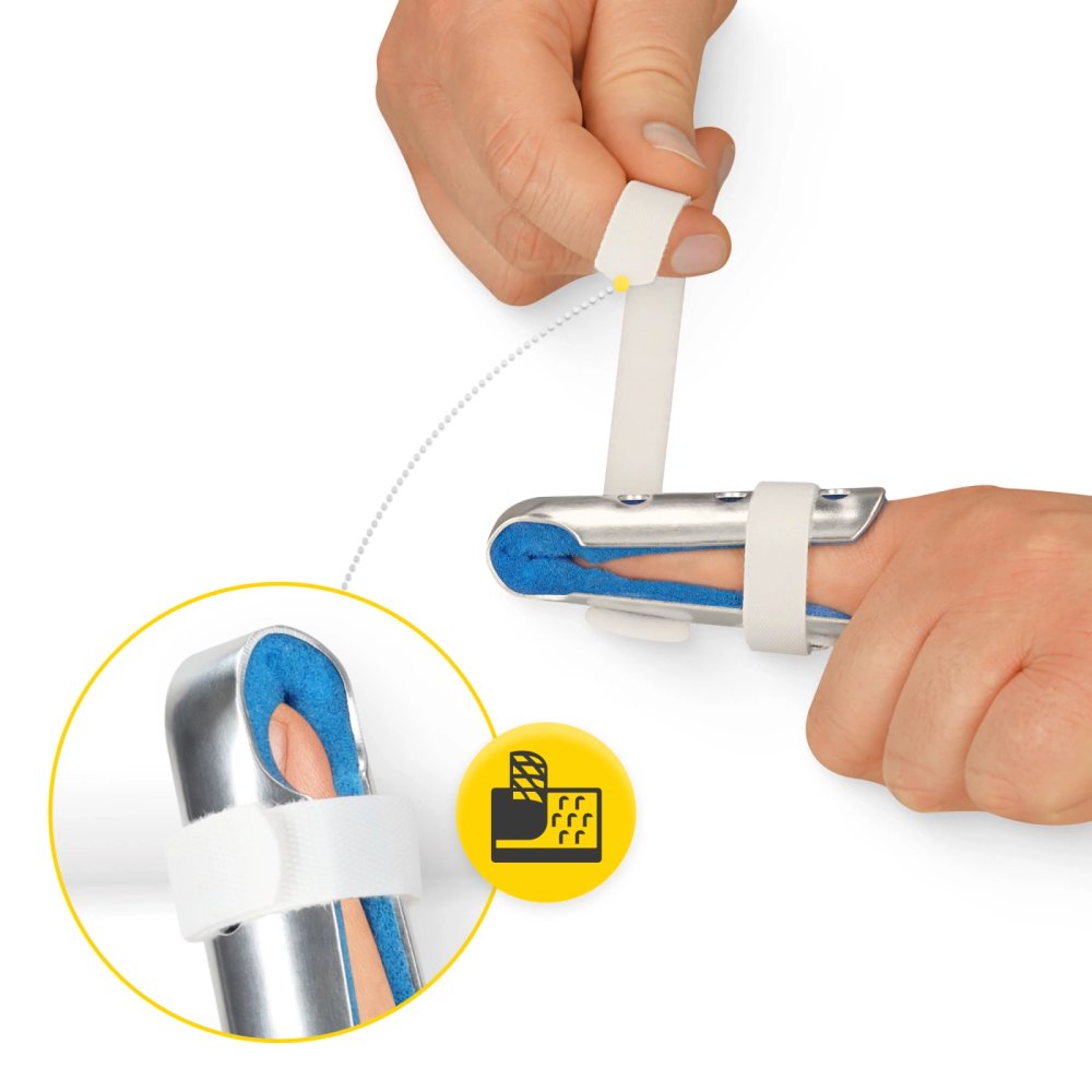 MED FN02 Finger Splint Brace with Aluminum Support, Size M (0)