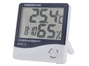Weather station clock thermometer