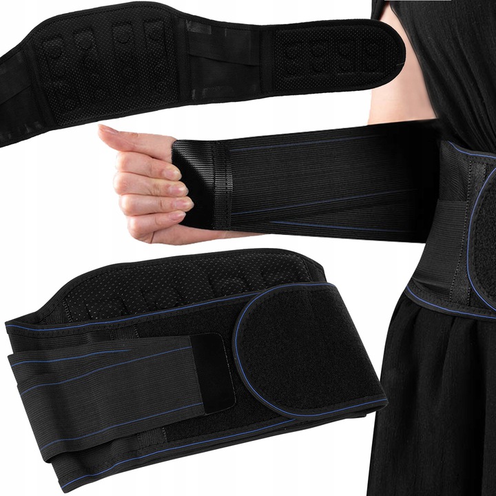Adjustable Magnetic Lower Back Belt, Lumbar Brace, Waist Support for Back Pain, 24 magnets / 110 cm (4)