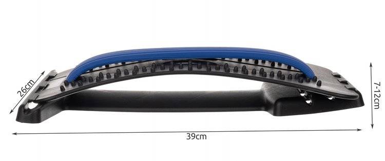 Bridge-Shaped Lower Back Stretcher Stretching Device Back Acupressure Massager 3 Heights Adjustable Lumbar (9)