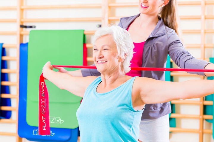 4Fizjo FLAT BAND Flexible Rubber Training Fitness Tape 2m x 15cm, Gold (0)