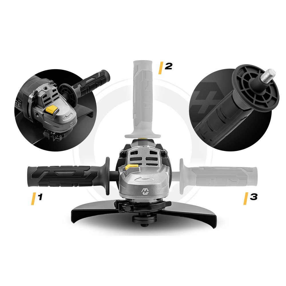 Angle Grinder 2000W 230mm Soft Start Heavy Duty Humberg Hm-413 (2)