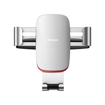Baseus Metal Age Gravity Car Mount Air Vent Phone Bracket Holder for CD Slot, Silver
