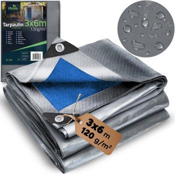 Heavy Duty Waterproof Tarpaulin 300 x 600 cm 120 gsm Plonos PL-500