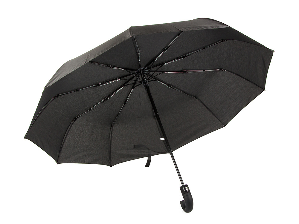 Windproof Automatic Folding Travel Umbrella, Black (3)