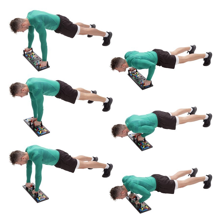 Multifunctional Push-Up Bars Stands Board Tool Platform 4FIZJO (0)