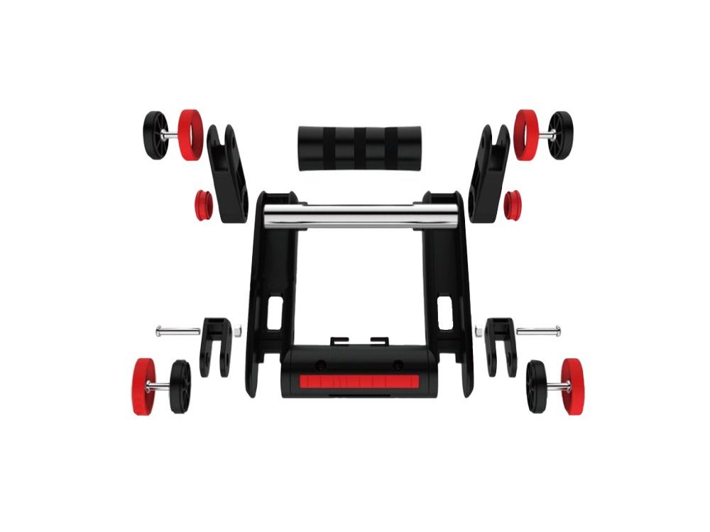 AB Roller Wheel Push up Bars Abdominal Trainers with Knee Pads, 2in1 (7)