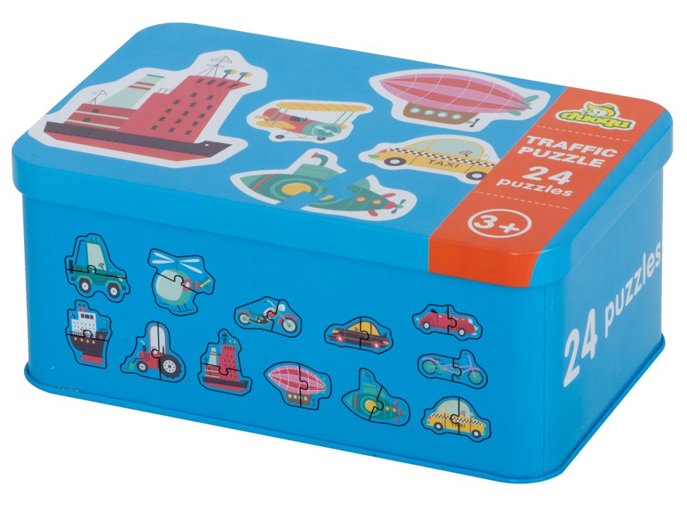 Kids Educational Puzzle, Vehicles, 24 pcs. (3)