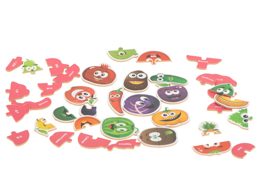 Kids Educational Puzzle, Fruits Vegetables, 25 pcs. (0)