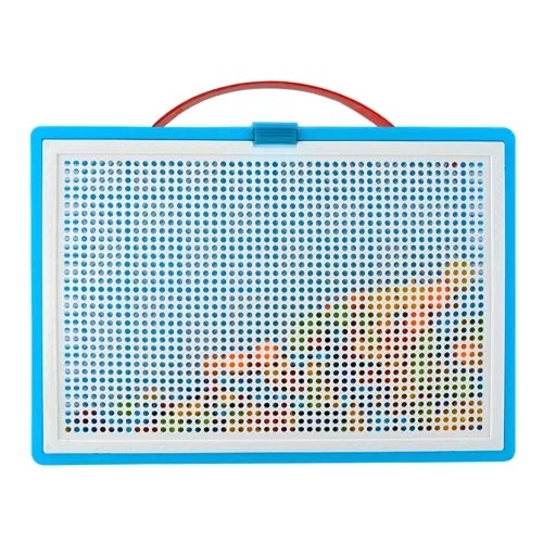 Button Art Mosaic Puzzle for Kids with 296 Mushroom Pegs and Case (3)