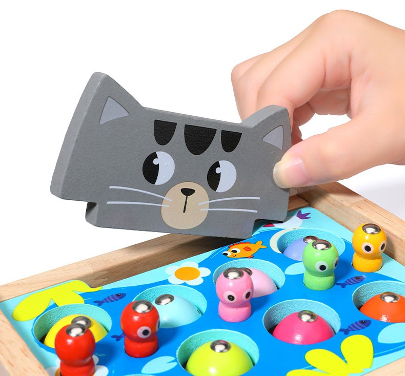 Cat Magnetic Fishing Game Educational Dexterity Toy Jhtoy-558 (0)