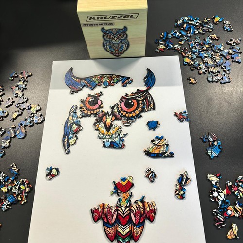 Kruzzel 24551 Wooden Jigsaw Unique Shape Puzzle for Children and Adults, 177 pieces (3)
