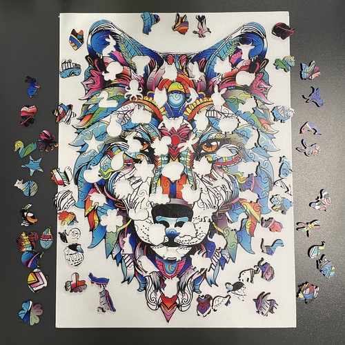 Kruzzel 24552 Wooden Jigsaw Unique Shape Puzzle for Children and Adults, 170 pieces (4)