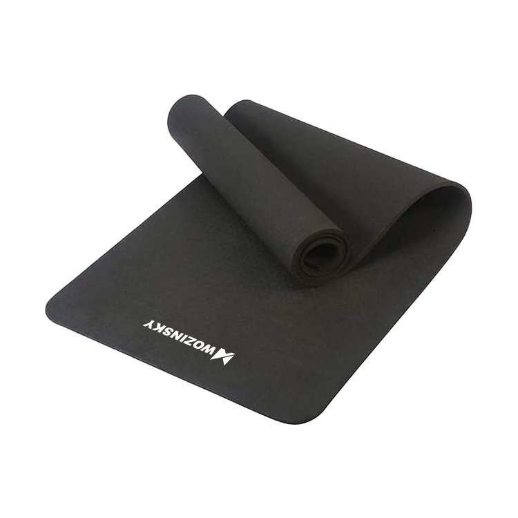 Wozinsky Foam Fitness Yoga Exercising Mat, 180x60x1cm, Black (0)