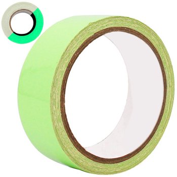 Fluorescent self-adhesive tape, glows in the dark, 5 m