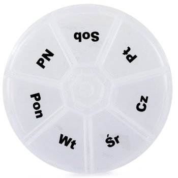 Medication Organiser for 7 Days, Weekly Pill Box Container