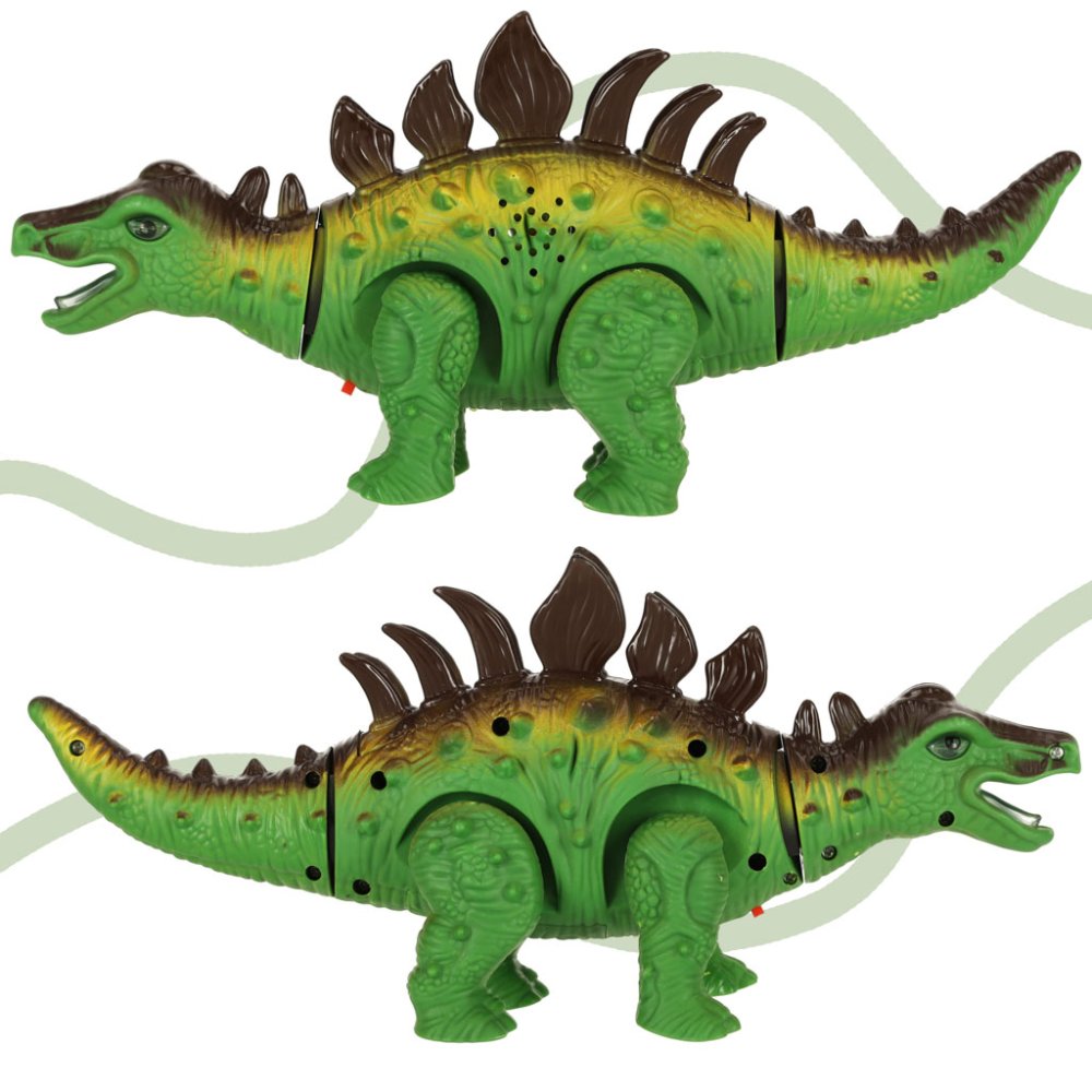 Remote-controlled dinosaur - RC Stegosaurus - walks, lights up, and roars. (0)