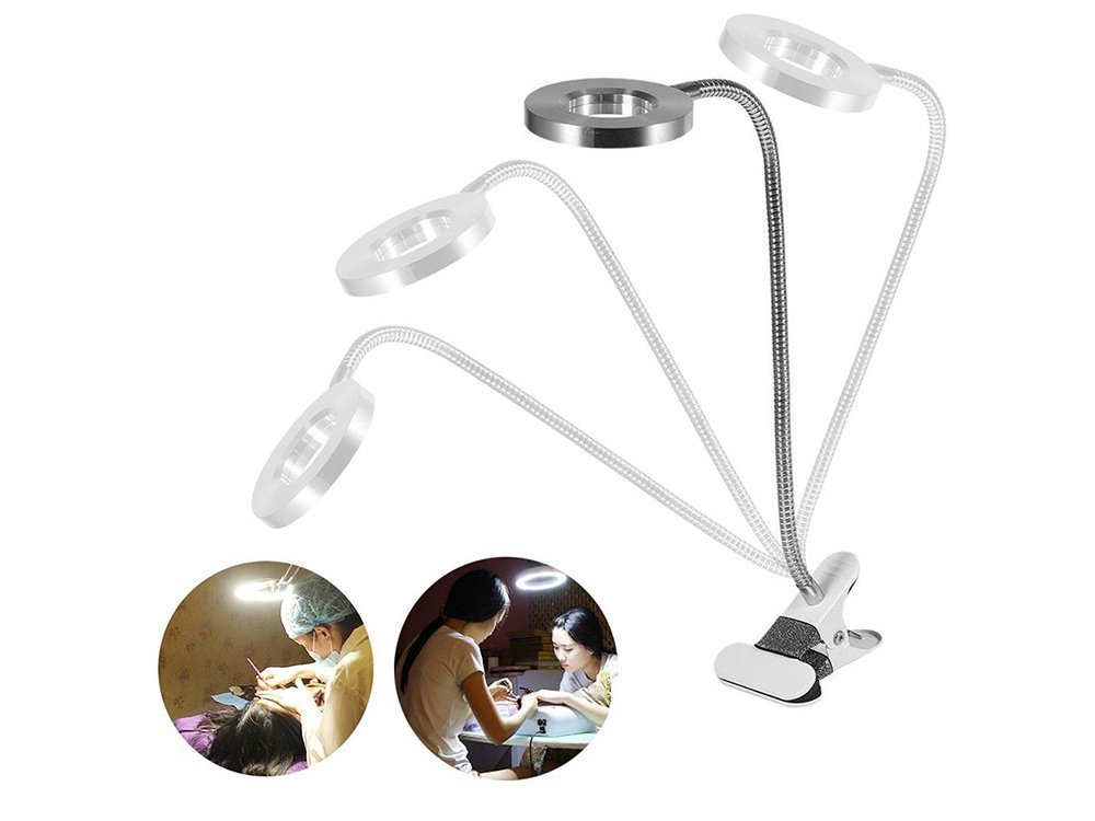 Adjustable Tabletop Clip-On Cosmetic LED USB Lamp Reading Light (1)