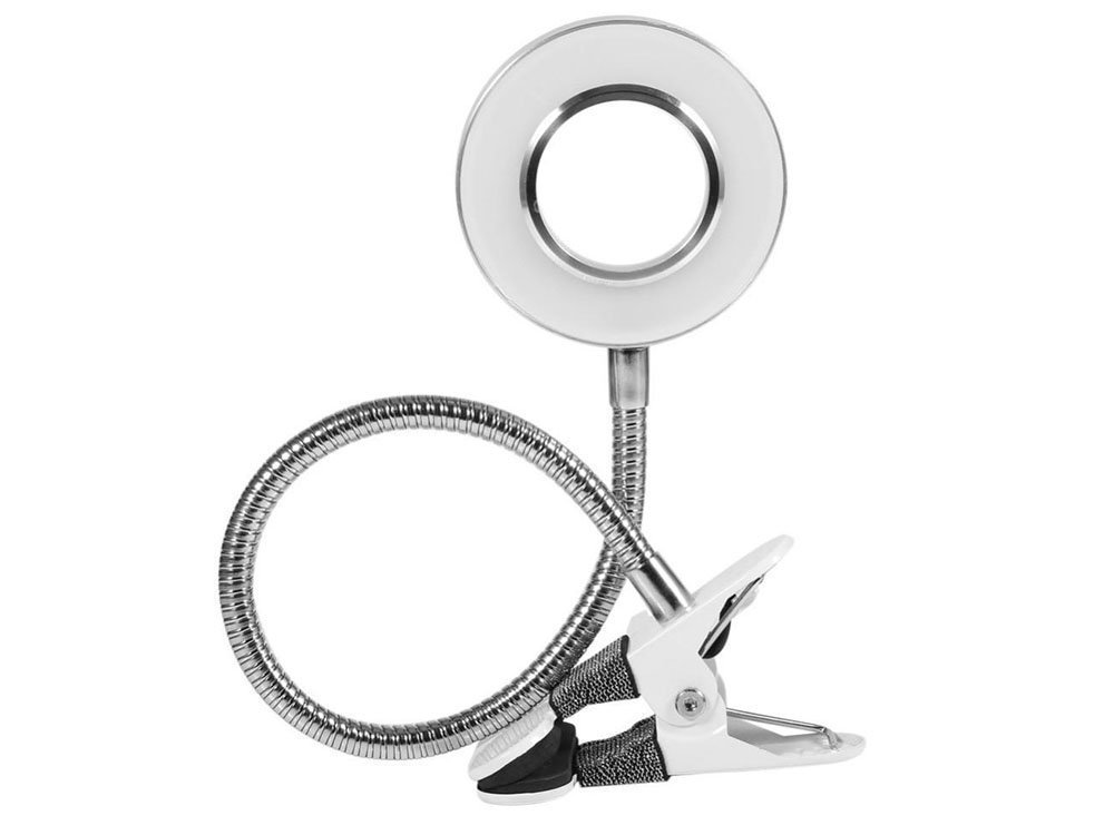 Adjustable Tabletop Clip-On Cosmetic LED USB Lamp Reading Light (7)