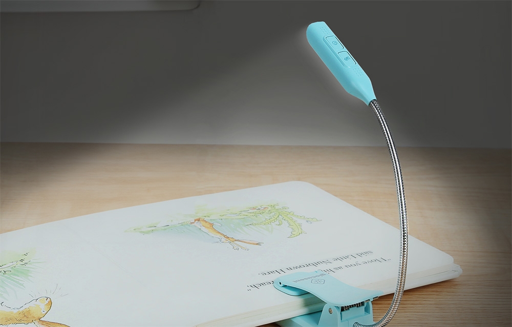 Wireless Clip-on Book Light Glocusent GLCSNTBL103B USB-C Blue (1)