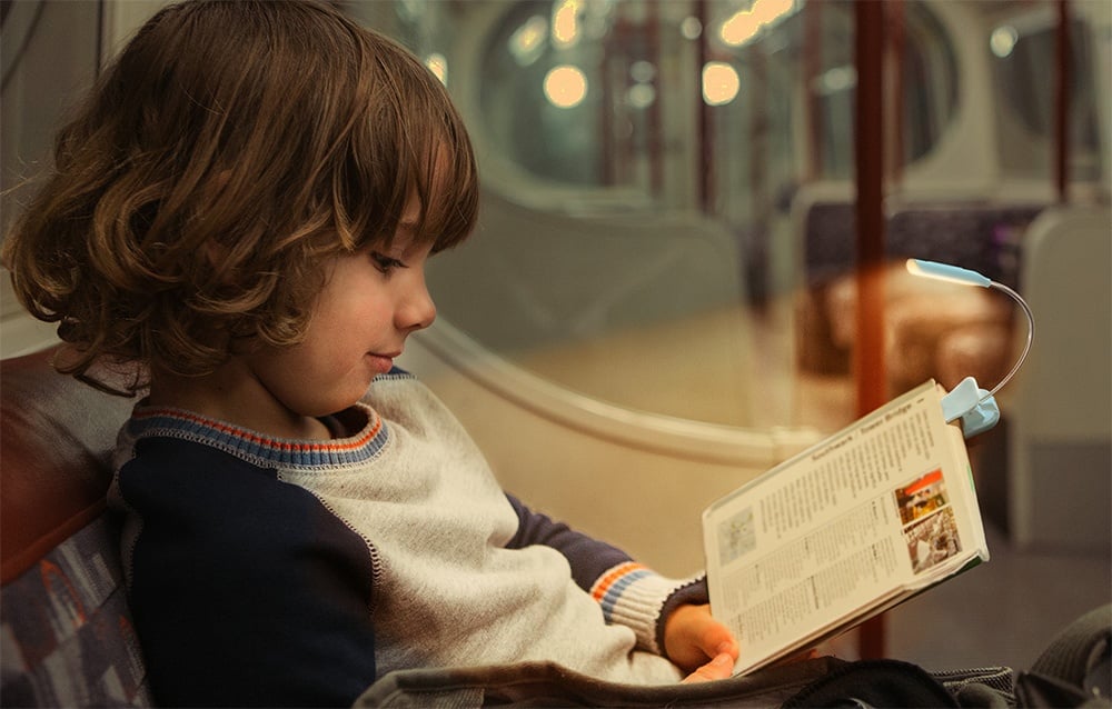 Wireless Clip-on Book Light Glocusent GLCSNTBL103B USB-C Blue (3)