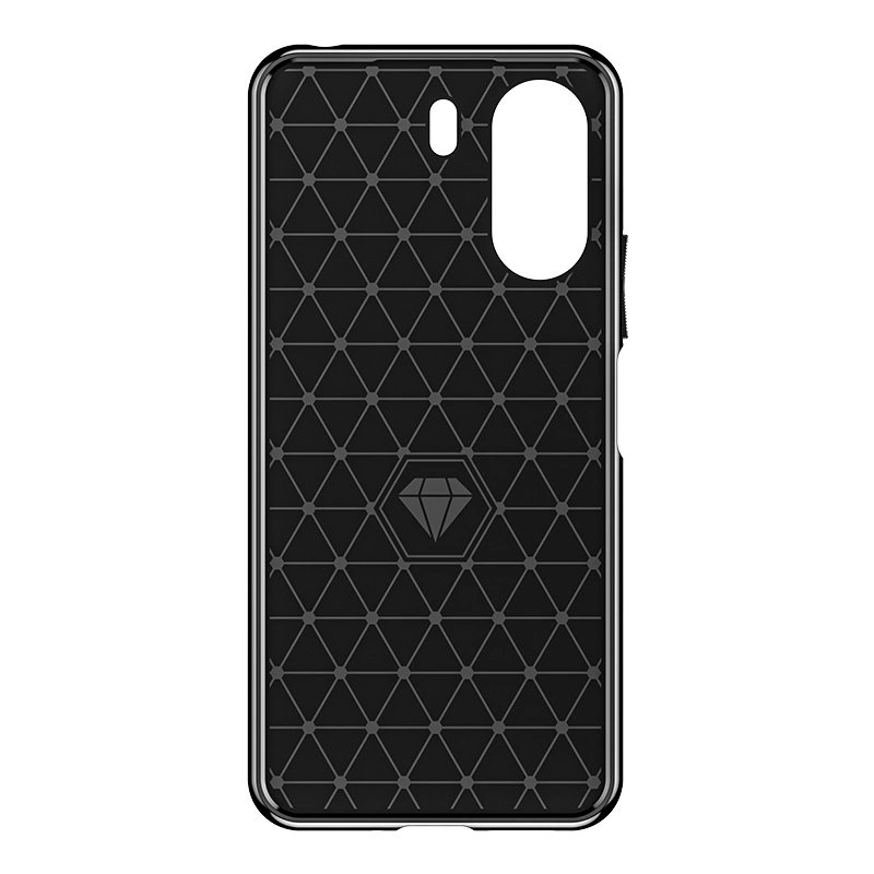 Xiaomi Redmi 13C 4G / 13C 5G / Poco 65 Thunder Series TPU Mobile Phone Cover Case, Black (1)