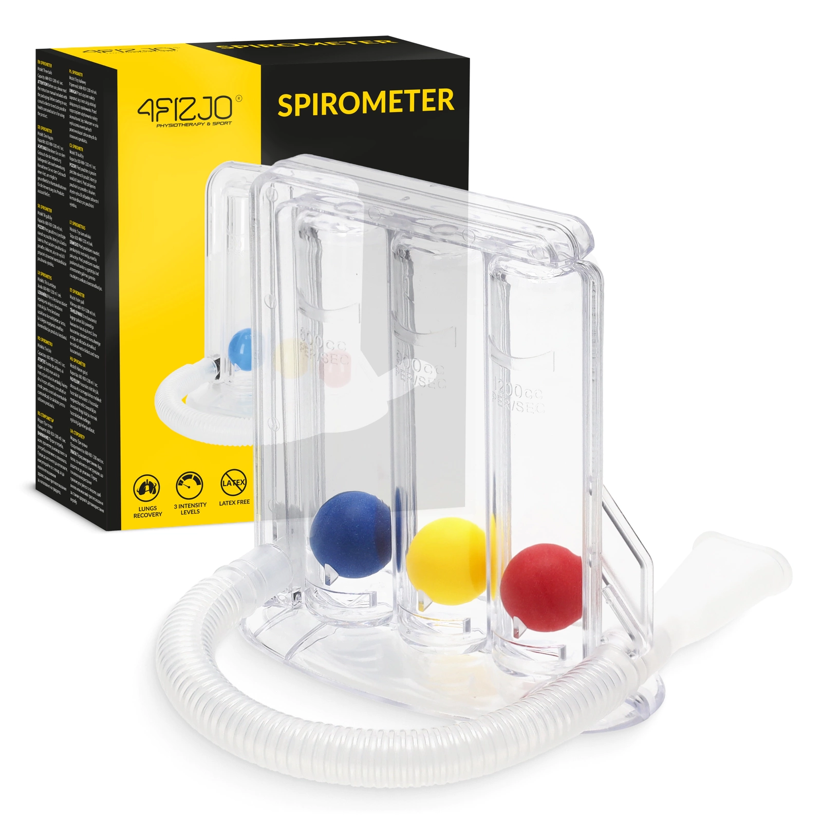 Incentive Spirometer Breathing Exerciser for Lungs 4FIZJO