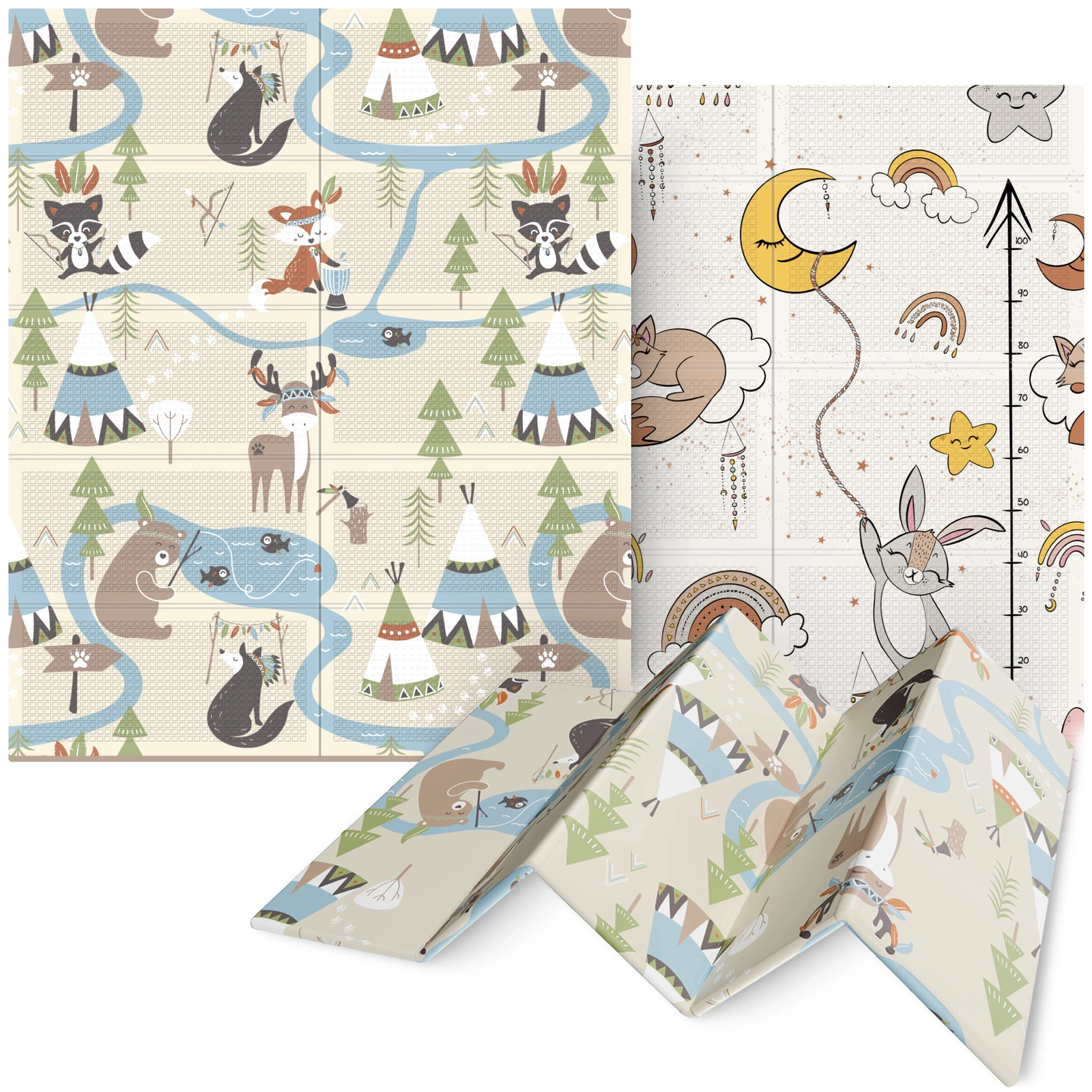 Foldable Educational Baby Play Mat Boho Dream 180 x 150 cm