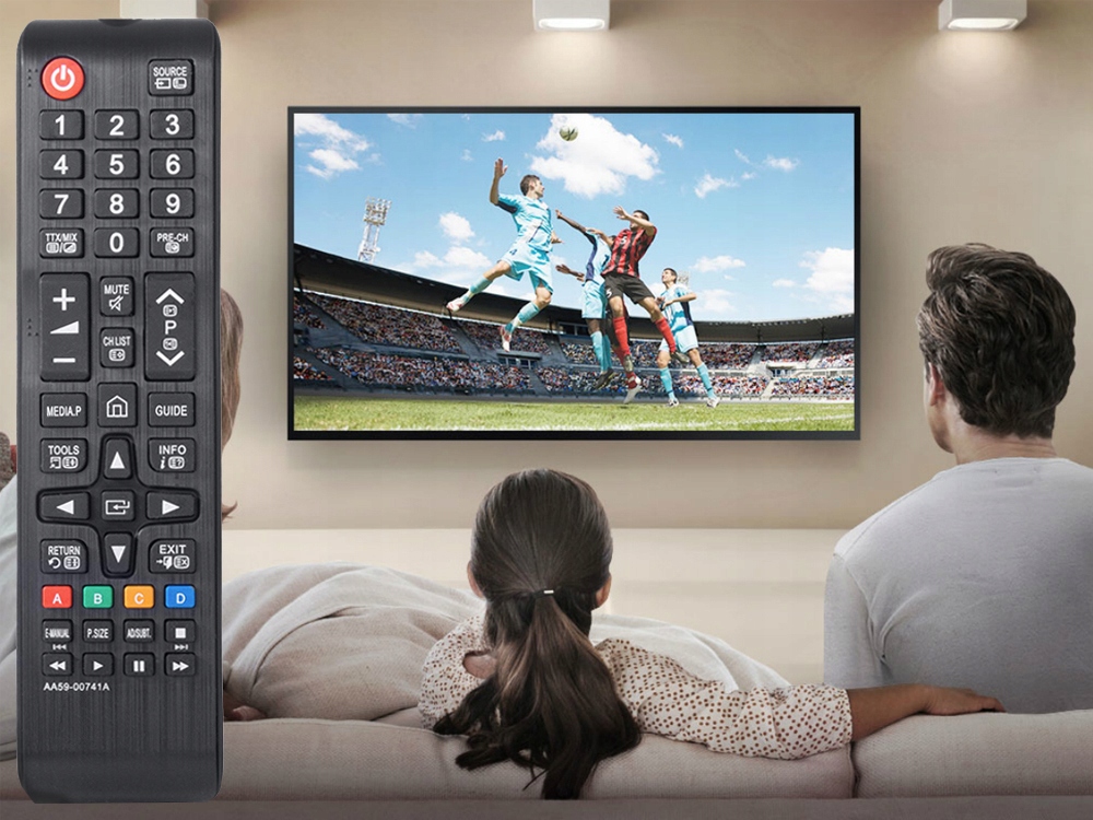 Universal TV Remote Control Wireless Smart Controller for Samsung HDTV LED Smart Digital TV, Black 00741A (1)