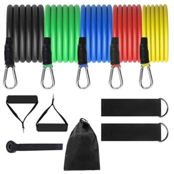Resistance Bands Set with Handles, Ankle Straps and Door Anchor