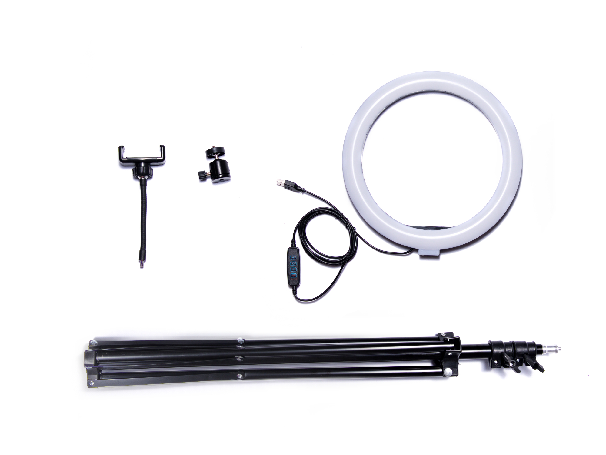 Tripod Mount + LED Ring Photo Video Light Lamp 60W (9)