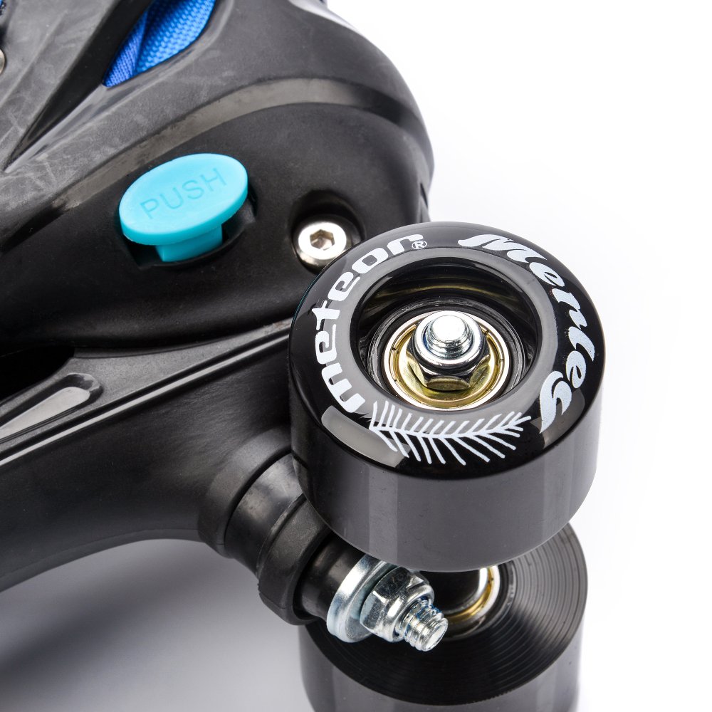 Meteor Merley Adjustable Size Roller Skates Quad Rollers - Size L, 39-42 (3)