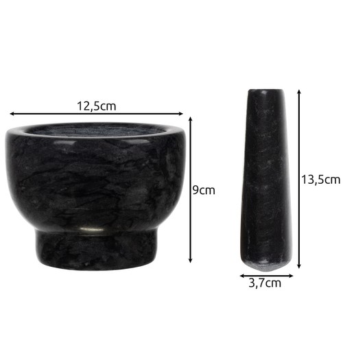 Natural Marble Mortar and Pestle (1)